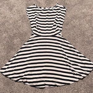 BB Dakota Striped Short Dress